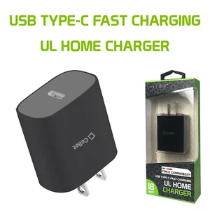 USB C Type Fast Charging Wall Power Adapter Cube For iPhone Samsung Android LG - Picture 1 of 8