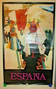 Travel Poster~FIESTA DEL CORPUS CHRISTI~Camuñas-Toledo~España~Vintage 1980 - Picture 1 of 3