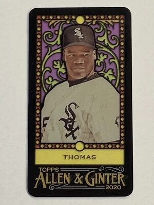 FRANK THOMAS 2020 Topps Allen & Ginter's Mini Stained Glass #367 White Sox HOF - Image 1 of 2