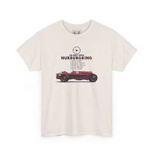 Tazio Nuvolari Nürburgring T-Shirt 1935 Nordschleife Racing Tee Alfa Fans Gift - Picture 1 of 73