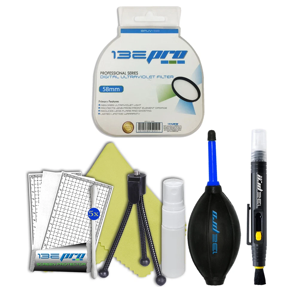 I3ePro 58mm UV Filter Starter Kit For CANON REBEL T6i T6s T5i T5 T4i T3i T3 T2i - Image 1 of 4