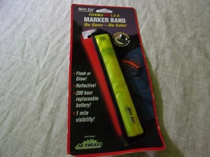 Safety Band Be Seen Be Safe Nite Ize Flexible RED L.E.D Marker Flash Or Glow New - Picture 1 of 3