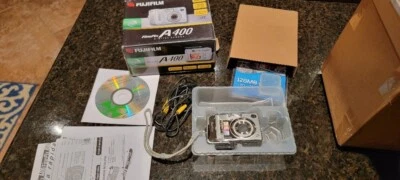 Fujifilm FinePix A Series A400 4.1MP Digital Camera - Silver Tested - Image 1 of 4