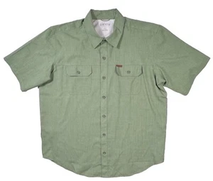 ORVIS Mens XL Green Button Up Fishing Outdoor Shirt UPF 30 Hiking - Picture 1 of 8