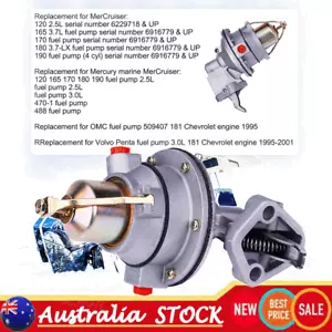 FUEL PUMP 3854858 42725A3 For VOLVO PENTA MerCruiser MERCURY MARINE 2.5L 3.0L - Picture 1 of 10