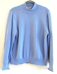 J.Crew Heritage Rollkragen Baumwolle Strick Langarm Damen Pullover XXL Blau - Bild 1 von 9