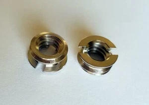 TRIPOD THREAD ADAPTER 1/4" TO 3/8" PACK OF 2 ADAPTOR HIGH QUALITY GERMAN MADE - Picture 1 of 1