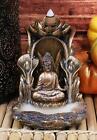 Ebros Buddha Amitabha Sitting On Lotus Backflow Cone Incense Burner 5.25"H