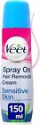 Veet Spray On Hair Removal Cream For Sensitive Skin 150ml