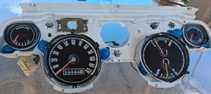 1967 Ford Mustang Instrument Cluster Housing USED. C7ZF-10843 harness/guages - Picture 1 of 6