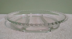 10" Vintage Kerzendocht geteilt Relish Schale Schüssel Imperial Glas - Bild 1 von 3