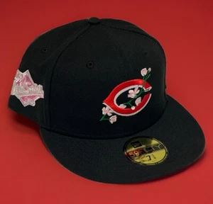 New Era Cincinnati Reds Bloom 59FIFTY 1990 World Series Patch Fitted Hat 7 3/8 - Picture 1 of 6