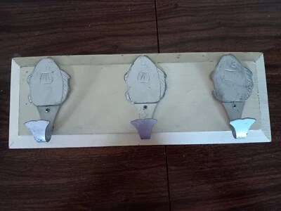 Wood and Galvanized metal key rack, holder - Image 1 of 4