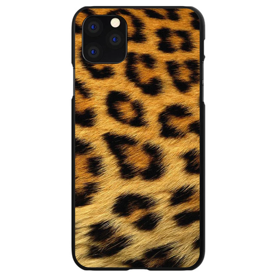 Hard Case Cover for iPhone / Samsung Galaxy Brown Black Leopard Fur Skin - Image 1 of 1