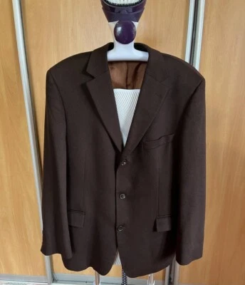 Hugo Boss Cashmere Suit Blazer Cream/brown color Size XL-2Xl - Image 1 of 4