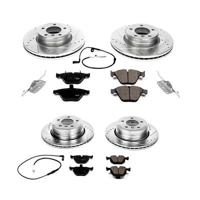 Kit de frenos de disco PowerStop - Delantero y trasero - Se adapta a BMW 530xi 2006-2007, BMW 535i x Foto 1 de 4