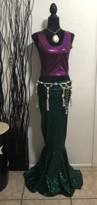 Beaded Belly Dance Belt Genuine Pearls, Coral, Cowrie Shells, Shell Beads OOAK - Picture 1 of 11