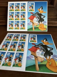 3307  Daffy Duck Die Cut  MNH 33 c Sheet of 10  single FV $3.30  1999 - 2 sheets - Picture 1 of 3