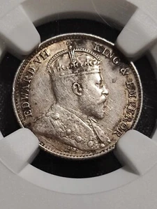 Straits Settlements 1902  5 Cents  NGC AU Details - Picture 1 of 4