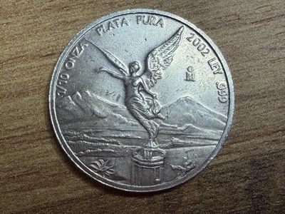 2002 Silver Mexico 1/10 OUNCE Libertad .999 , 1/10 Oz - Image 1 of 4