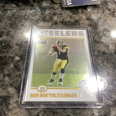 Ben Roethlisberger 2004 Topps cromado # 166 casi nuevo - como nuevo Foto 1 de 4