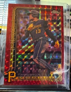 Tarjeta Ke'Bryan Hayes 2025 Topps cromada roja 5/5 #196 roja geométrica - Imagen 1 de 2