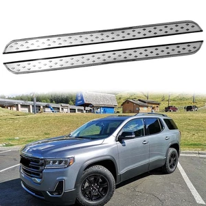 2PCS Side Steps Running Boards Nerf Bars Pedals Fit For GMC Acadia 2017-2023 - Picture 1 of 5
