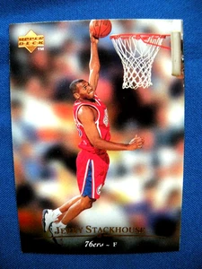 1995 Upper Deck Basketball Rookie Jerry Stackhouse Philadelphia 76ers #116. - Picture 1 of 2