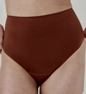 SPANX Satin Shaping Burnt Rust Thong Panty Womens Sz Plus 3X 40063R - Picture 1 of 6