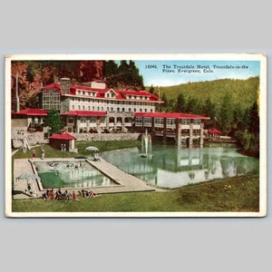 Postcard Troutdale Hotel Evergreen Colorado Scenic View - Picture 1 of 3