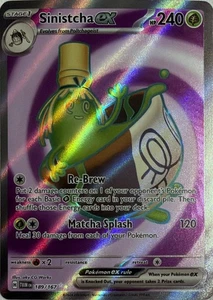 Juego de cartas coleccionables Pokémon Sinistcha ex 189/167 Twilight Masquerade - Imagen 1 de 2