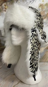 Funky Leopard Print Trapper Hat - Picture 1 of 7