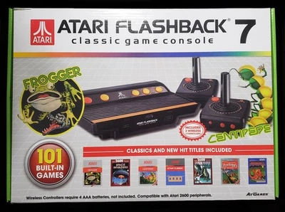 Atari Flashback 7 Classic Game Console with 2 Wireless Controllers - Image 1 of 4