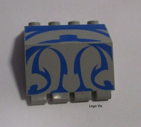 Lego 2582px1 Panel with Hinge Lt Gray du Star Wars 7161 Gungan Sub B9