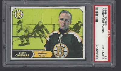 1968 Topps #1 GERRY CHEEVERS PSA 8 - Image 1 of 2