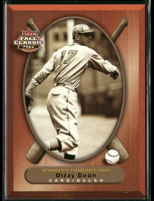 2003 Fleer Fall Classics DIZZY DEAN /50 Dynasty Foundations CARDINALS HOF N213 - Image 1 of 3
