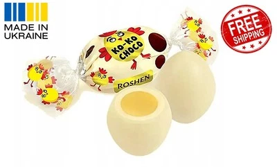 Roshen Ko-Ko Choco White Chocolate Candies | Ukrainian Sweets Treats - Image 1 of 4