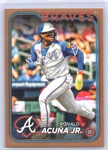 2024 Topps #1 Ronald Acuña Jr. Oro #/2024 - Imagen 1 de 2