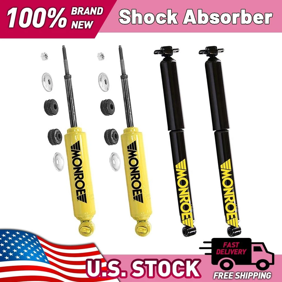 Amortiguadores delanteros traseros para Chevrolet Express 3500 1996 1997 1998-2000 7,4 L Foto 1 de 4