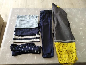 6er Set Regenhose Matschhose Jeans Strumpfhose Unterhemden in 86 92 - Bild 1 von 5