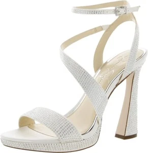 JESSICA SIMPSON JS-FRISO2 Heels White New - Picture 1 of 3