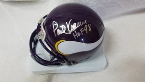 PAUL KRAUSE MINNESOTA VIKINGS SIGNED MINI HELMET W/COA AND INSC - Picture 1 of 3