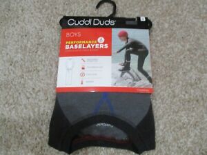 BNWT Cuddl Duds Performance Base Layers Cotton Blend 2pc boys Thermal set