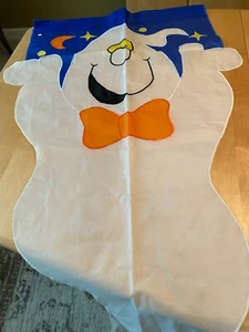 OUTDOOR NYLON HOUSE FLAG HALLOWEEN GHOST 25” X 43” - Picture 1 of 3