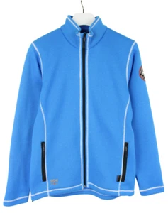 HELLY HANSEN Workwear Sweatshirt Men's MEDIUM Full Zip High Neck Blue - Picture 1 of 10