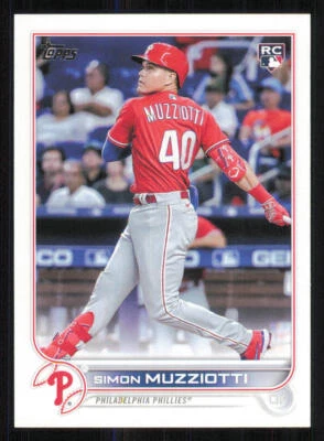 2022 Topps Update #US19 Simon Muzziotti RC - Image 1 of 2