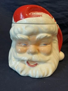 Vintage Metlox Santa Claus Head Cookie Jar - Picture 1 of 8