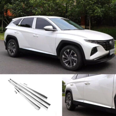 For Hyundai Tucson 2022-2024 Style Chrome Door Body Side Molding Cover Trim 6PCS - Image 1 of 4