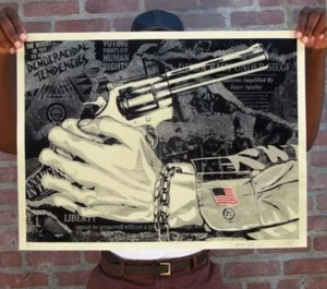 Shepard FAIREY Obey Giant "Democracid" Limted Edition Signed print Sold Out - Picture 1 of 5