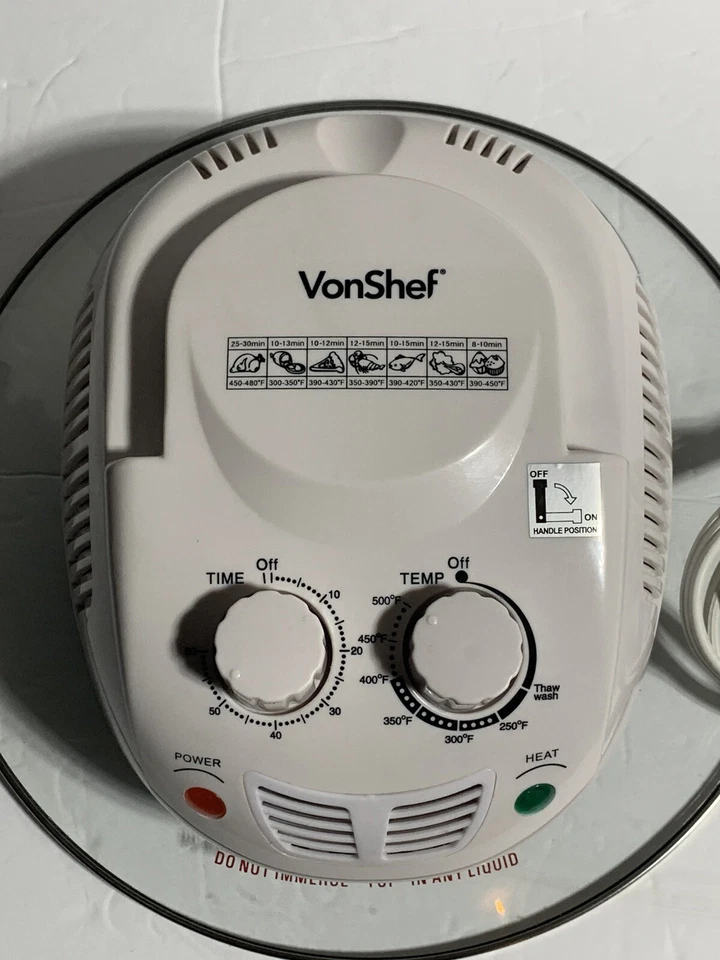 VONSHEF 07/009US DIGITAL HALOGEN OVEN WHITE 12L Cooker Top Only (REPAIR ONLY) - Image 1 of 4